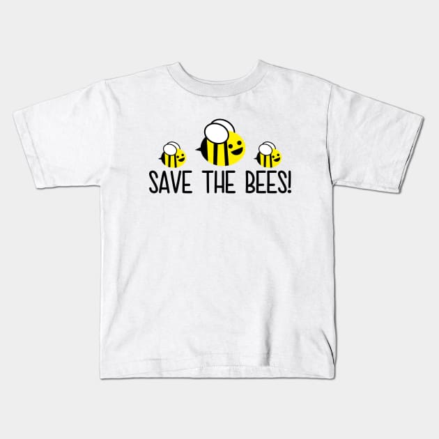 Save The Bees Kids T-Shirt by defytees